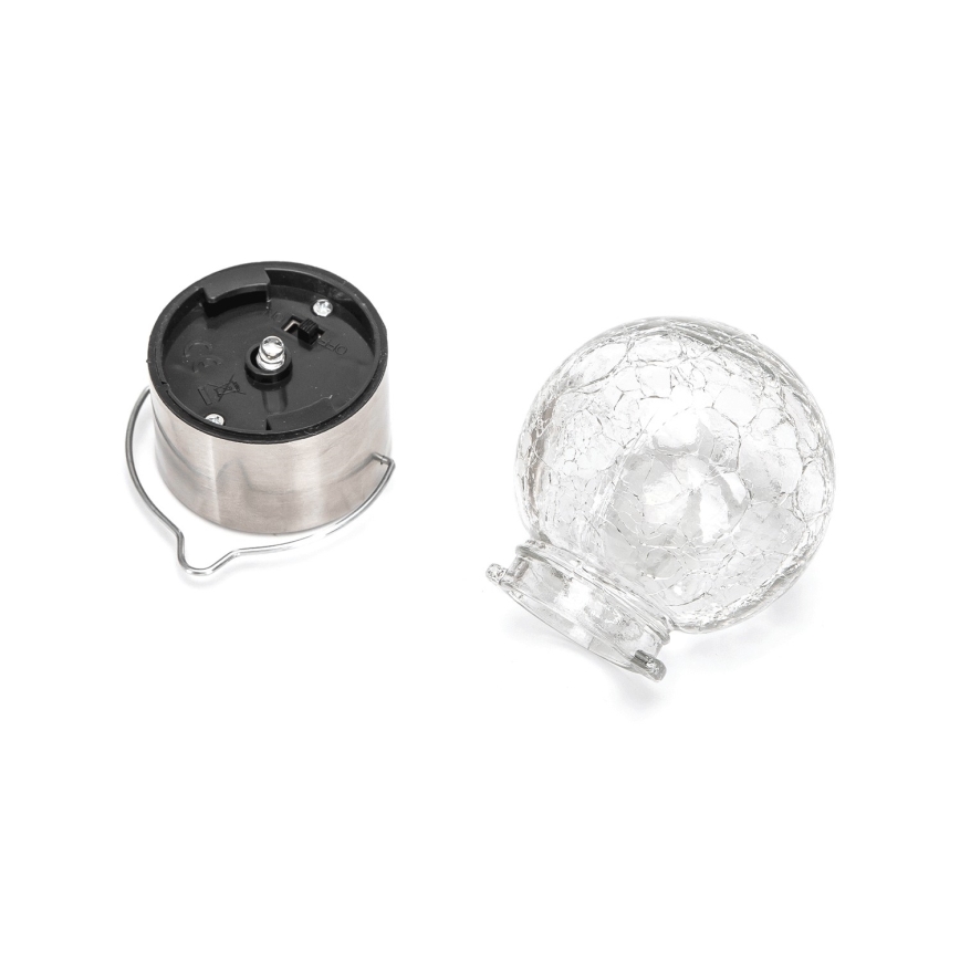 Aigostar - LED Solcellsbelysning LED/0,006W/1,2V diameter 6 cm 100 mAh 6500K IP44