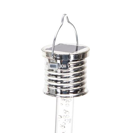 Aigostar - LED solcellsbelysning LED/0,006W/1,2V krom 6500K IP44