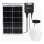 Aigostar - LED Solcellsbelysning LED/70W/12V 6000 mAh 6500K diameter 20,5 cm + fjärrkontroll