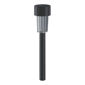 Aigostar - LED Solcellsbelysning med skymningssensor LED/0,006W/1,2V 29,5 cm svart 6500K IP44