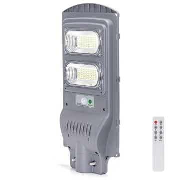 Aigostar - LED Solcellsgatulampa med sensor LED/100W/3,2V 10000mAh IP65 6500K + fjärrkontroll