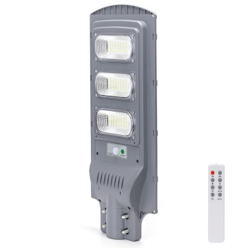Aigostar - LED Solcellsgatulampa med sensor LED/150W/3,2V 15000mAh IP65 6500K + fjärrkontroll