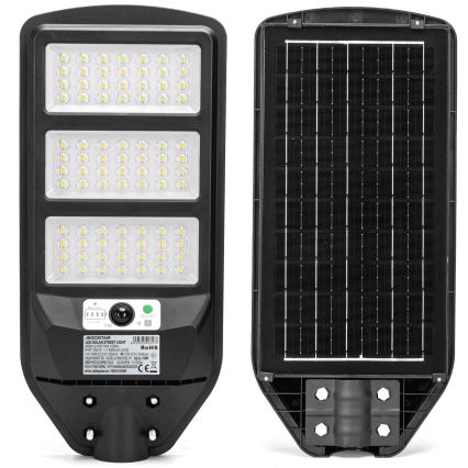 Aigostar - LED Solcellsgatulampa med sensor LED/150W/3,2V 8000mAh IP65 6500K + fjärrkontroll