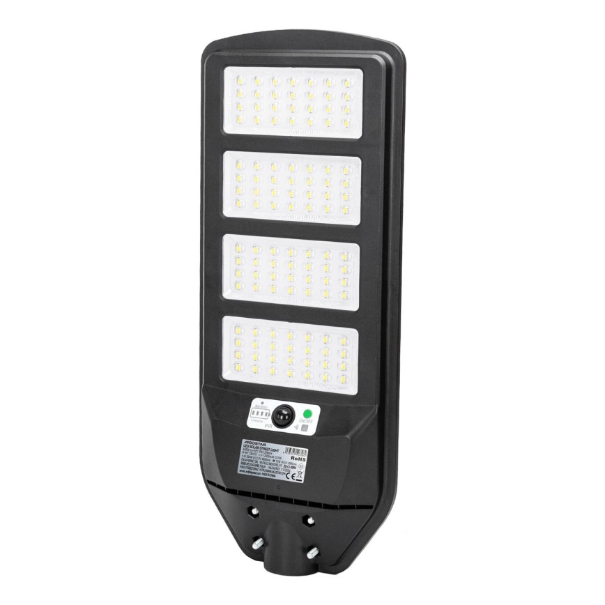 Aigostar - LED Solcellsgatulampa med sensor LED/200W/3,2V 12000mAh IP65 6500K + fjärrkontroll