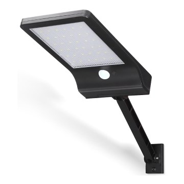 Aigostar - LED Solcellsgatulampa med sensor LED/3W/3,7V1800 mAh IP44 3000/4000/5000K + fjärrkontroll
