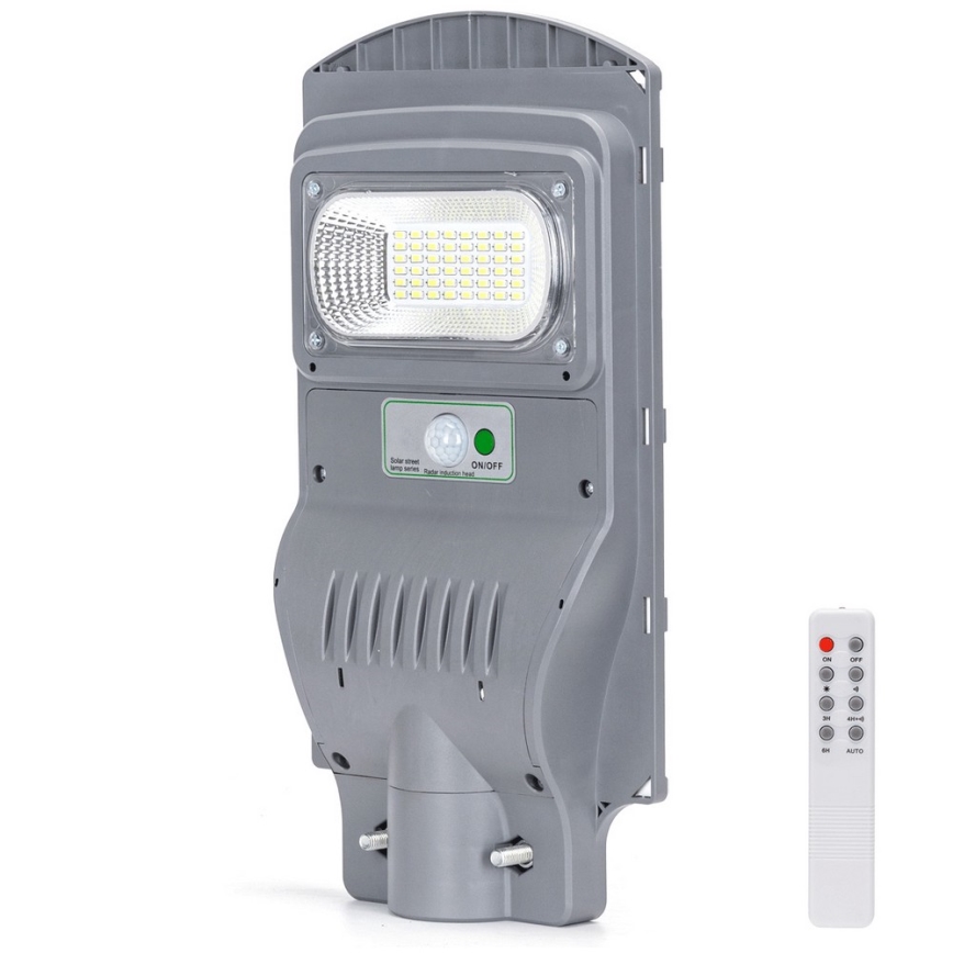 Aigostar - LED Solcellsgatulampa med sensor LED/50W/3,2V 5000mAh IP65 6500K + fjärrkontroll
