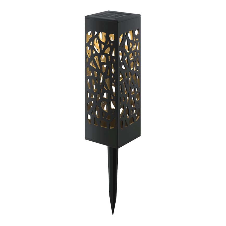 Aigostar - LED solcellslampa LED/0,006W/1,2V 100 mAh 28,5 cm svart 6500K IP44