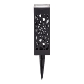 Aigostar - LED solcellslampa LED/0,006W/1,2V 28,5cm svart 100 mAh 6500K  IP44