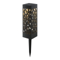 Aigostar - LED solcellslampa LED/0,006W/1,2V 28,5cm svart 2700K IP44 100 mAh