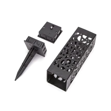 Aigostar - LED solcellslampa LED/0,006W/1,2V 28,5cm svart 2700K IP44