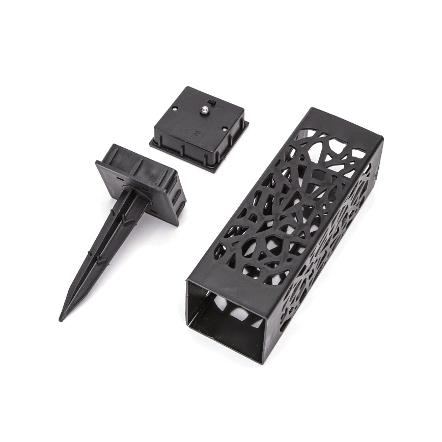 Aigostar - LED solcellslampa LED/0,006W/1,2V 28,5cm svart 2700K IP44