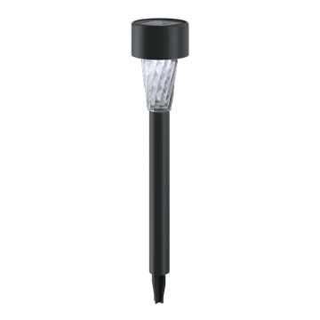 Aigostar - LED solcellslampa LED/0,006W/1,2V 29,5 cm svart 6500K IP44