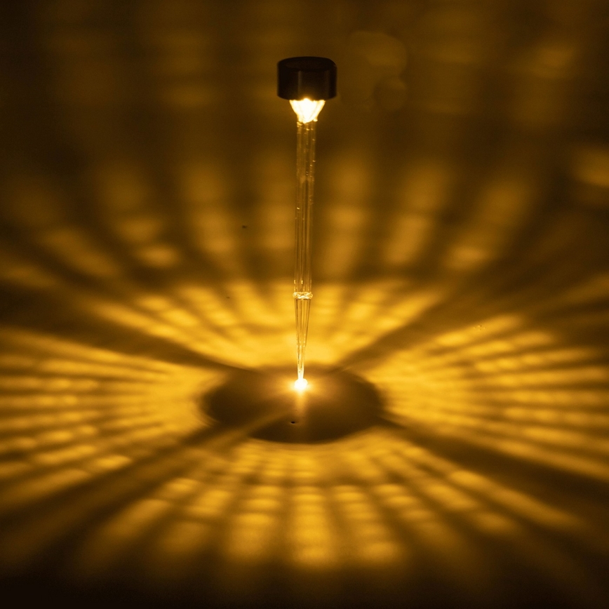 Aigostar - LED solcellslampa LED/0,006W/1,2V 32cm matt krom 2700K IP44