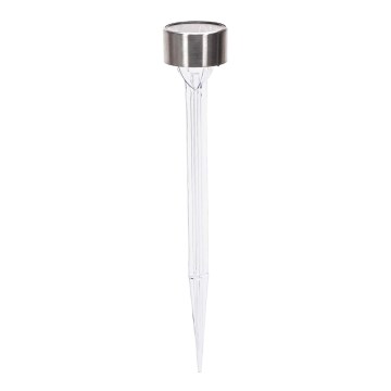 Aigostar - LED solcellslampa LED/0,006W/1,2V 32cm matt krom 2700K IP44