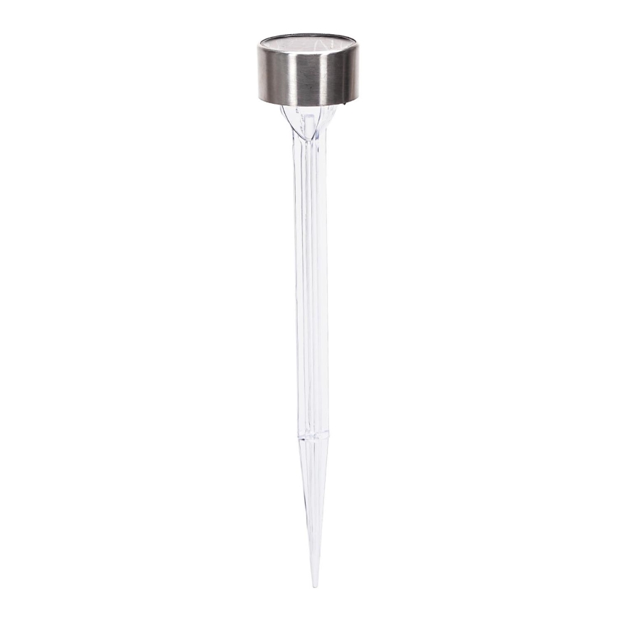 Aigostar - LED solcellslampa LED/0,006W/1,2V 32cm matt krom 2700K IP44