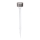 Aigostar - LED solcellslampa LED/0,006W/1,2V 32cm matt krom 2700K IP44