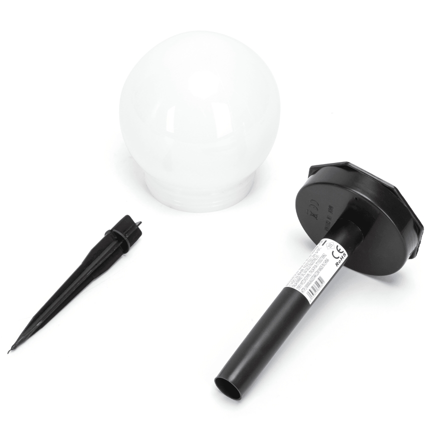 Aigostar - LED solcellslampa LED/0,006W/1,2V 33cm svart 6500K IP44