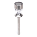 Aigostar - LED solcellslampa LED/0,006W/1,2V 35,5cm matt krom 2700K IP44 100 mAh