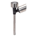 Aigostar - LED solcellslampa LED/0,006W/1,2V 37,5cm matt krom 2700K IP44 40 mAh