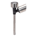 Aigostar - LED solcellslampa LED/0,006W/1,2V 37,5cm matt krom 40 mAh 6500K IP44