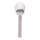 Aigostar - LED solcellslampa LED/0,006W/1,2V 37,8cm matt krom 6500K IP44 100 mAh