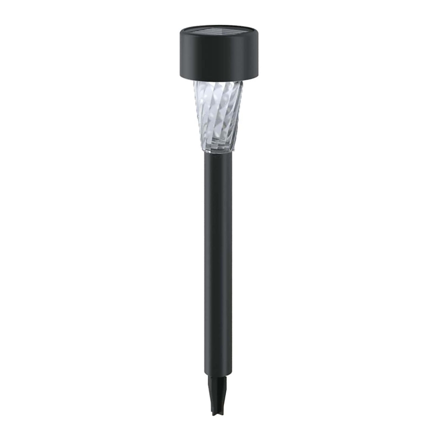 Aigostar - LED solcellslampa LED/0,006W/1,2V 40 mAh 29,5 cm svart 6500K IP44