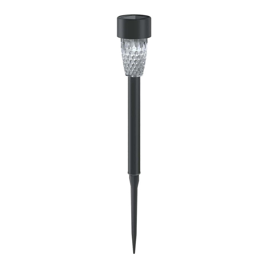 Aigostar - LED solcellslampa LED/0,006W/1,2V 40 mAh 29,7 cm svart 6500K IP44
