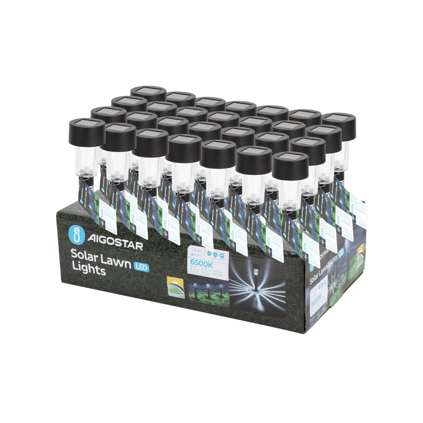 Aigostar - LED solcellslampa LED/0,006W/1,2V 40mAh 6500K IP44 29,5 cm