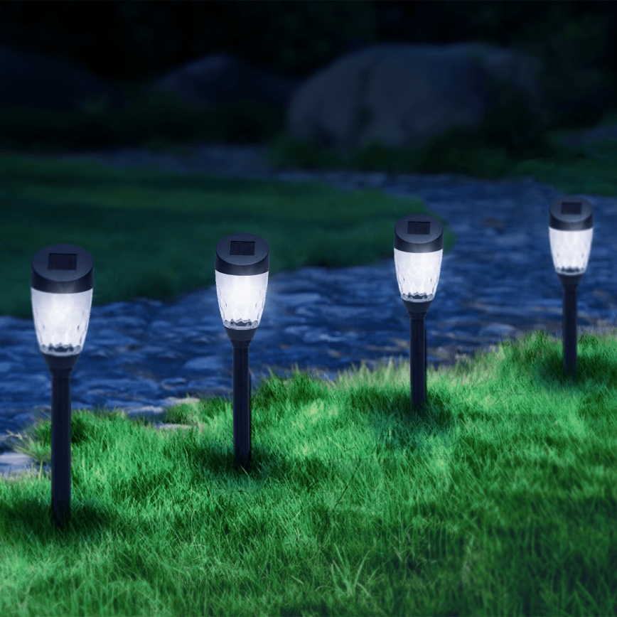 Aigostar - LED solcellslampa LED/0,006W/1,2V 40mAh 6500K IP44 34,5 cm stjärna