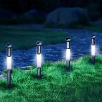 Aigostar - LED solcellslampa LED/0,012W/1,2V 100 mAh 6500K IP44 55 cm