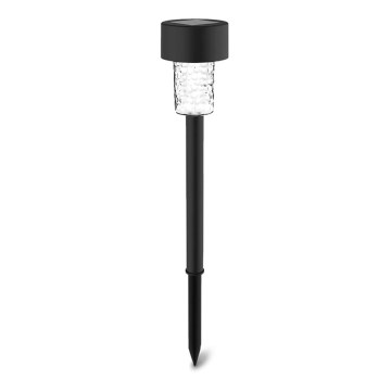 Aigostar - LED solcellslampa LED/0,06W/2V 32,7 cm 6500K IP44 svart