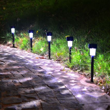 Aigostar - LED solcellslampa LED/0,06W/2V 32,7 cm 6500K IP44 svart