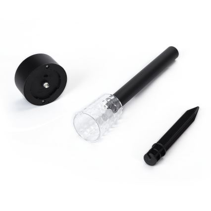 Aigostar - LED solcellslampa LED/0,06W/2V 32,7 cm 6500K IP44 svart
