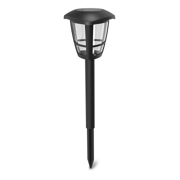 Aigostar - LED solcellslampa LED/0,06W/2V 33,8 cm 6500K IP44 svart