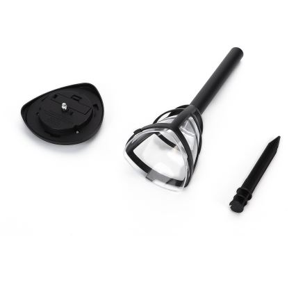 Aigostar - LED solcellslampa LED/0,06W/2V 100 mAh 33,8 cm 6500K IP44 svart