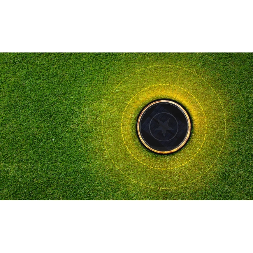 Aigostar - LED solcellslampa LED/0,6W/5,5V 24,5 cm 500 mAh 3200K IP66 svart