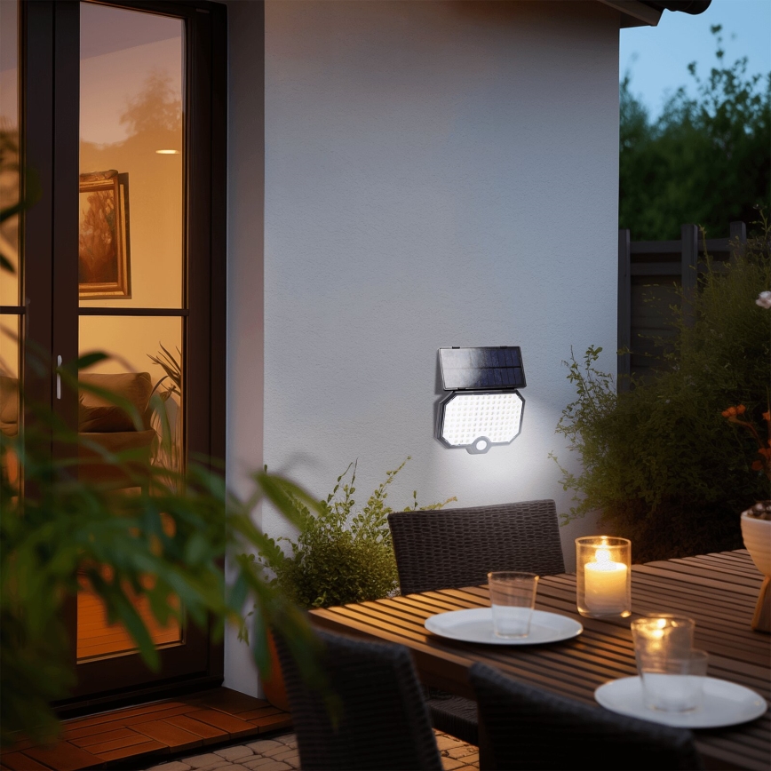 Aigostar - LED Solcellslampa med rörelsesensor LED/2,4W/3,7V IP65