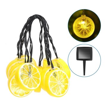 Aigostar - LED Solcellslinga 10xLED/3,8m IP44 varm vit