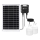 Aigostar - LED solcellsljuskrona 2xLED/35W/12V 6000 mAh 6500K diameter 10 cm + fjärrkontroll