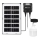 Aigostar - LED solcellsljuskrona LED/35W/12V 3000 mAh 6500K diameter 10 cm + fjärrkontroll