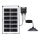 Aigostar - LED solcellsljuskrona LED/35W/12V 3000 mAh 6500K diameter 15 cm + fjärrkontroll