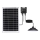 Aigostar - LED solcellsljuskrona LED/70W/12V 6000 mAh 6500K diameter 23,5 cm + fjärrkontroll