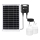 Aigostar - LED solcellsljuskrona med sensor 2xLED/35W/12V 6000 mAh 6500K diameter 10 cm + fjärrkontroll