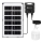 Aigostar - LED solcellsljuskrona med sensor LED/35W/12V 3000 mAh 6500K diameter 10 cm + fjärrkontroll