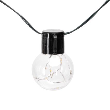 Aigostar - LED solcellsljusslinga för jul 10xLED/8 funktioner 6,5m IP65 500 mAh multicolor