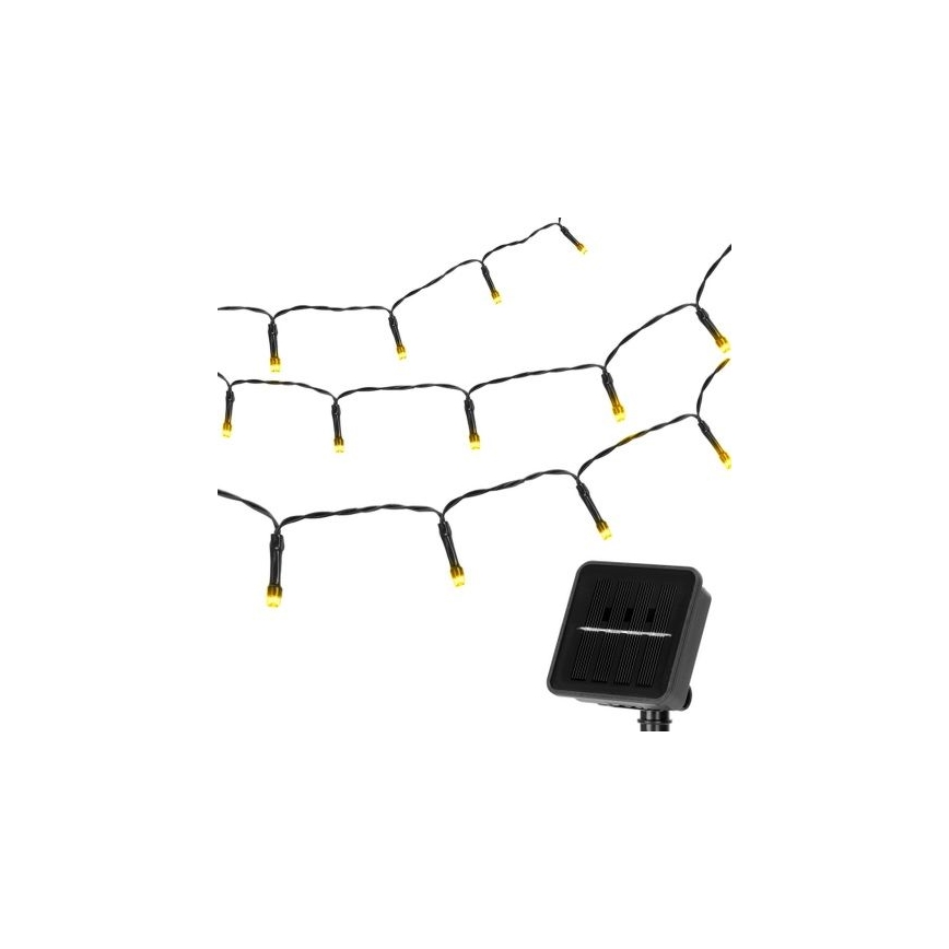 Aigostar - LED solcellsljusslinga 100xLED/12m 300 mAh IP65 varm vit