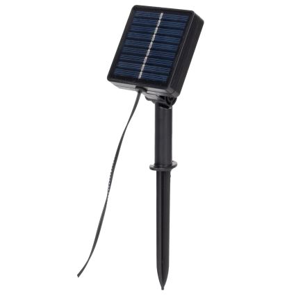 Aigostar - LED solcellsljusslinga 100xLED/12m IP65 varm vit oliv