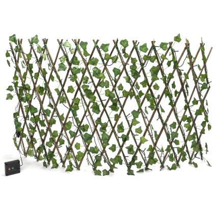 Aigostar - LED solcellsljusslinga 102xLED/2x0,7m IP65 300 mAh varm vit ivy