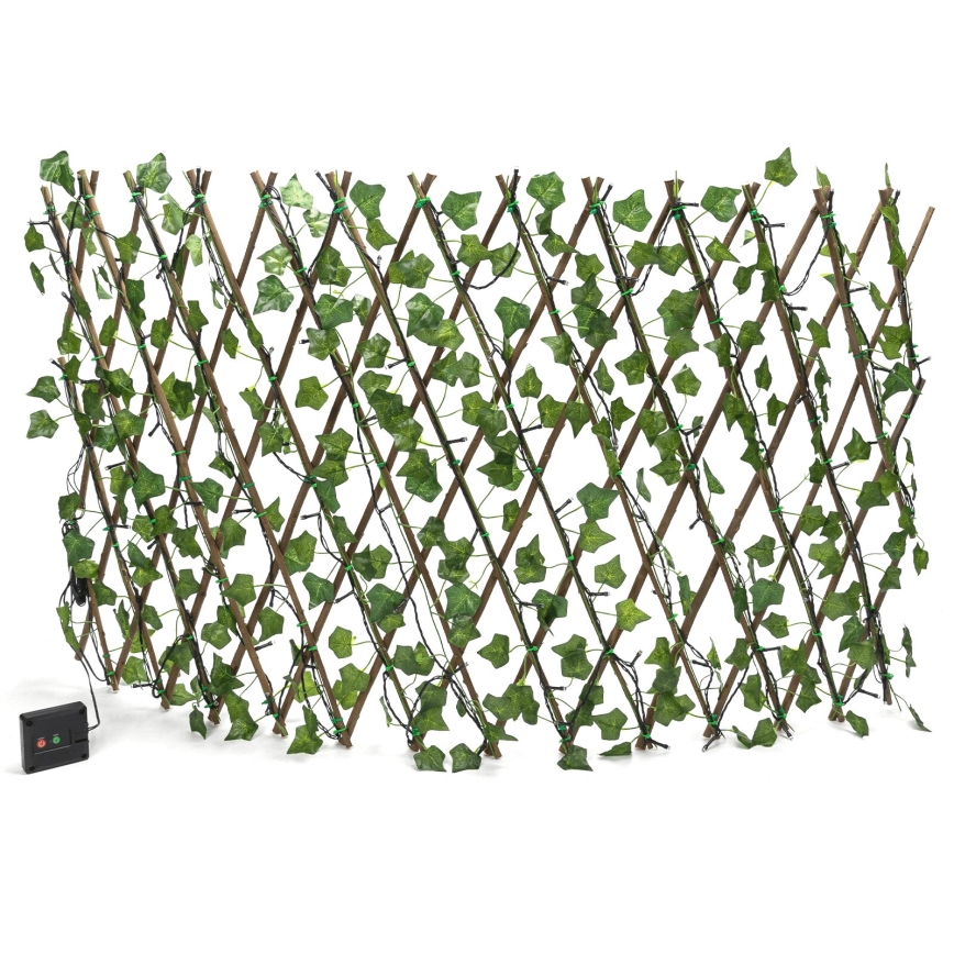 Aigostar - LED solcellsljusslinga 102xLED/2x0,7m IP65 300 mAh varm vit ivy