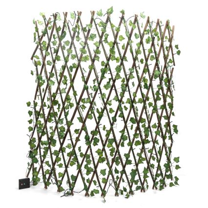 Aigostar - LED solcellsljusslinga 148xLED/2x1,2m IP65 300 mAh varm vit ivy